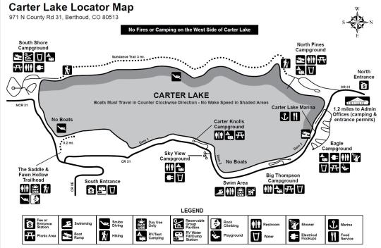 Campground Details - Carter Lake, CO - Larimer County Natural Resources